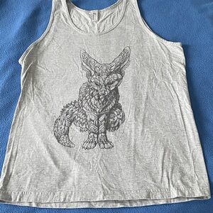 American Apparel Fox Tank Top with Graphic Design